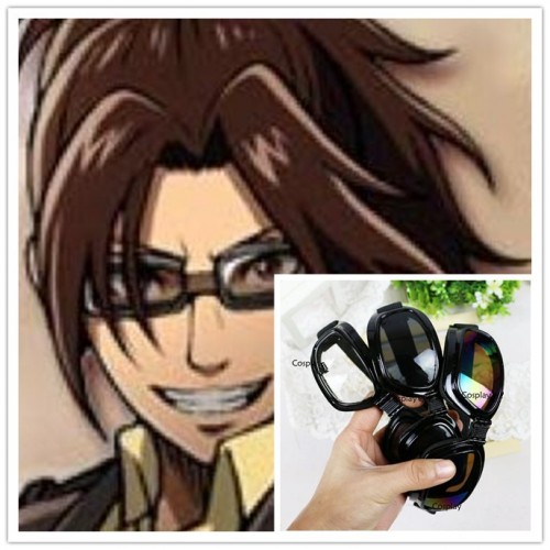 コスプレアニメキャラメガネ通販仮装 進撃の巨人 ハンジ ゾエ 花礫 ガレキ 八神太一 Gumi ゴーグル