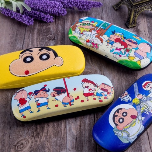 カラフル クレヨンしんちゃんメガネケース ケース同柄クロス グラスケース 可愛いインスタ映えメガネ入れアニメ レディース メガネ収納 高品質
