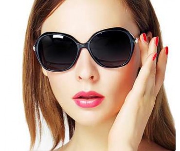サングラス女子ハイビジョン偏光紫外線カット眼鏡サングラス エレガント大きいフレームダイヤモンド付きドライブ用