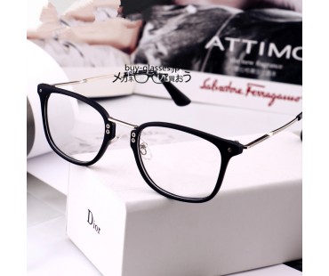 おしゃれクラシック風メガネフレーム男女度なしレンズ伊達眼鏡度いりレンズ対応コーデ用大きいフレーム韓国メガネ