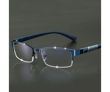 ブランド リーディンググラス ブルーライトカット青色黒ぶちシニアグラス 紫外線カット メンズ疲労対策老眼鏡スクエア型おしゃれレディース度数付き