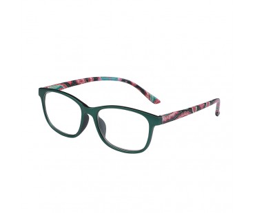 おしゃれ軽量老眼鏡レディースかけ心地良いブルーライトカット 女性用メガネ疲労対策エレガント花柄ウェリントン リーディンググラス赤黒緑