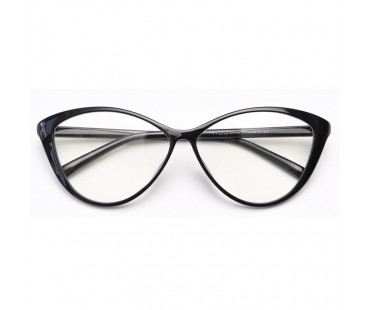 黒縁フォックスメガネ欧米セレブ伊達メガネ フォックス型メガネ度付きレンズ度なし黒ぶち韓国ファッション軽量メガネ クラシック女子眼鏡