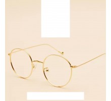 大きいフレーム眼鏡超軽量メガネおしゃれメタル細いフレーム韓国ファッション金属伊達メガネ度つき女性度なし男性ブルーライトカットメガネ丸い眼鏡