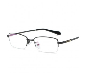 度付きレンズめがねメンズ伊達メガネ超軽量眼鏡フレーム ハーフリム眼鏡チタン度なしかっこいいメガネ紳士知的ナイロール メタル フレームめがねビジネス