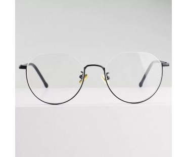アンダーリム メガネおしゃれ細いフレーム眼鏡韓国ファッション下縁メタル伊達メガネ黒ぶちオシャレ軽量メガネフレーム丸い顔ブルーライトカット