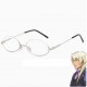 牙琉霧人コスプレ用メガネcosplay眼鏡アンダーリム メガネ逆転裁判4キャラクター下縁メガネ逆ナイロール チタン軽量cosコスプレイヤー小道具