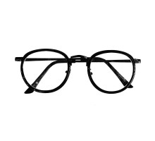 韓国オシャレ丸い眼鏡小さいフレーム可愛いボストン型ダテメガネ人気モデル有名人ラウンド伊達メガネ黒縁スッピン隠し度付きレンズ度なし黒ぶちべっ甲ファッションめがね