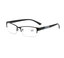 老眼鏡ハーフリム メタル製シニアグラス拡大鏡 おしゃれ メンズ レディース ブルーライトカット超軽量UVカット リーディンググラス疲労対策+1.00度数