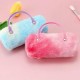 ふわふわ可愛いメガネケース ハンドバッグデザイン女性ファッション上品ピンク色グラデーション色個性的ブルーメガネ入れサングラス収納眼鏡ケース