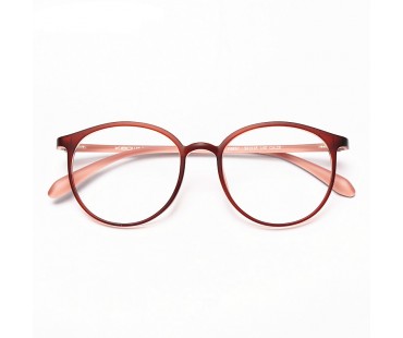 セルフレーム軽量メガネtr90クラシカル丸メガネ男女おしゃれ度入りレンズ伊達メガネ眼鏡フレーム丸いラウンド型すっぴんコーデ度なしレンズ個性的バイカラー可愛いめがねピンク色