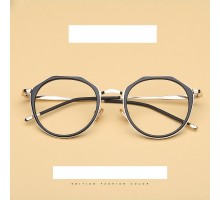 2022年流行軽量メガネ伊達眼鏡TR90韓国メガネおしゃれ菱形ダテメガネ度付き異素材組み合わせ多角形めがね度なしブラック緑 花柄レディース メンズ