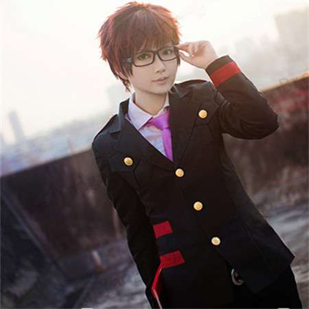 万能cosplayアクセサリー小道具野良神cos兆麻 毘沙门 ブラック黒いメガネ眼鏡フレーム