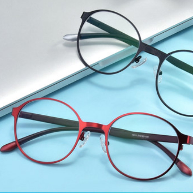 高級ブルーライトカット眼鏡 老眼鏡赤いフレーム ブラック老眼鏡 メガネ めがね リーディンググラス女性おしゃれ軽量エレガント丸いラウンド型シニアグラス レディース メタル製