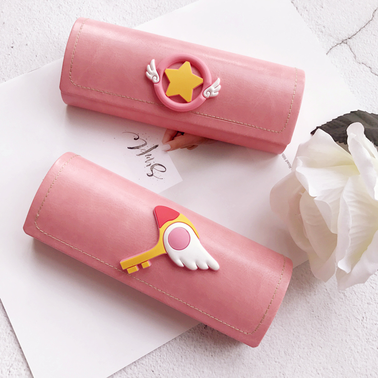 カードキャプターさくらペンケース メガネケース少女ピンク色誕生日めがねケース可愛いプレゼント眼鏡ケース おしゃれアニメ人気ギフト萌え携帯ケース