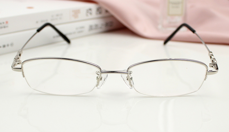 メガネ超軽量弾力メガネ ハーフリム新宿 安い赤色眼鏡