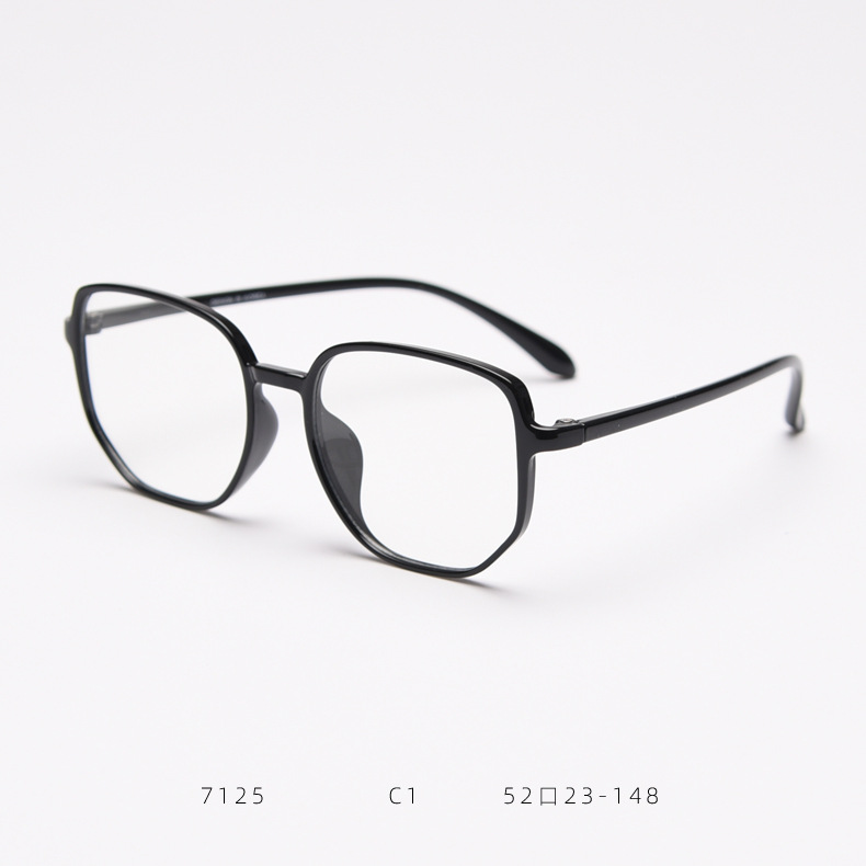 通販メガネ超軽量伊達メガネつや消し素材めがね多角形