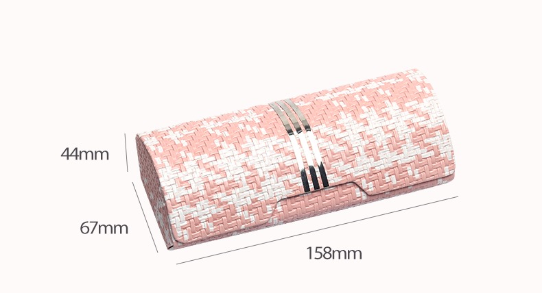 クロス付きハード かわいい 眼鏡ケース女子メガネ収納折りたたみ式便利レトロ 