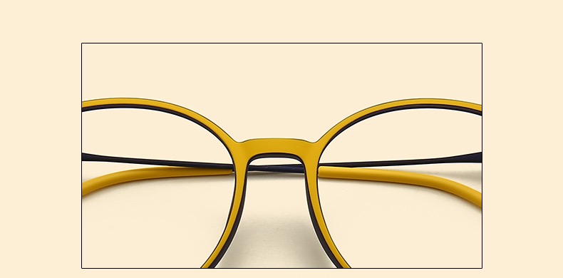 つや消しセルフレームメガネ 格安 通販黄色メガネ 販売フレーム