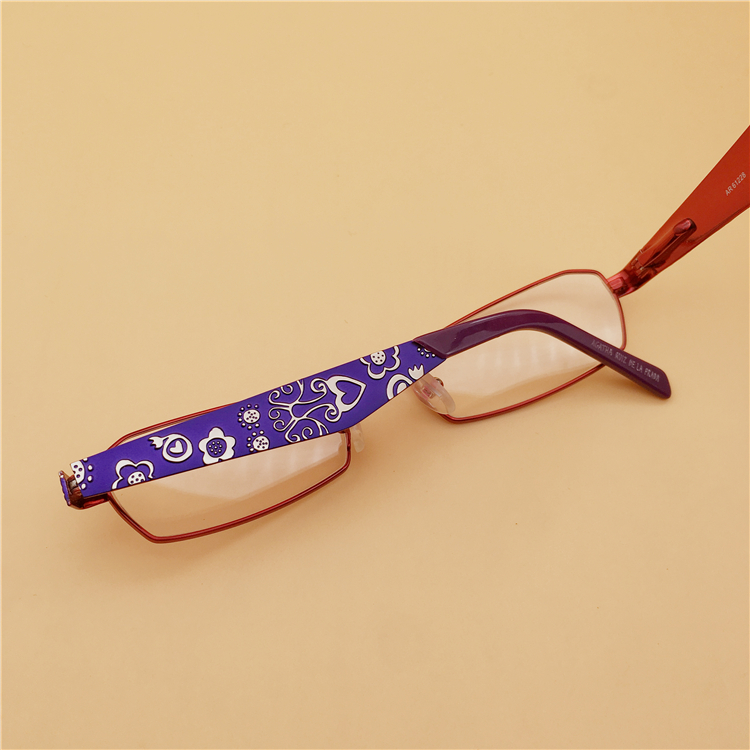 レッド赤スクエアメガネ 安い2022個性的細いフレーム レトロ知的メガネ