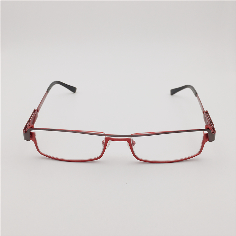レッドカラーおしゃれ2022 メガネ眼鏡チタン フルリム赤い赤色メガネ軽量フレーム