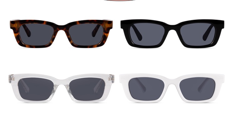 透明灰色サングラス 眼鏡市場おすすめグレースクエア型