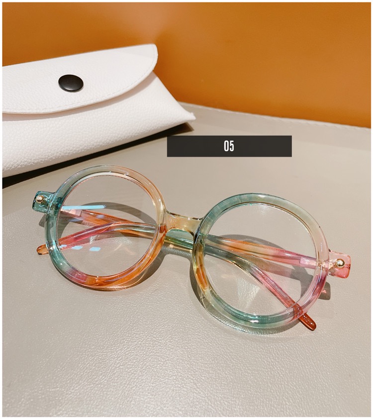 眼鏡 おしゃれ度なし女性伊達メガネ度付きメガネ 楕円レンズ人気ラウンド