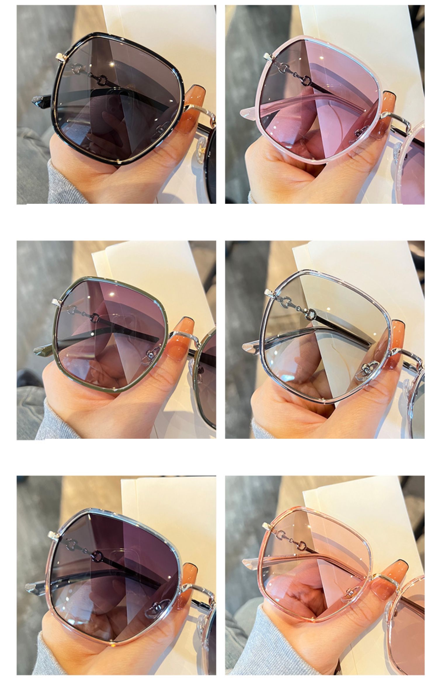 ピンクカラーレンズサングラス芸能人コーデ女子サングラス韓国アイドル眼鏡プライベート大きいフレーム