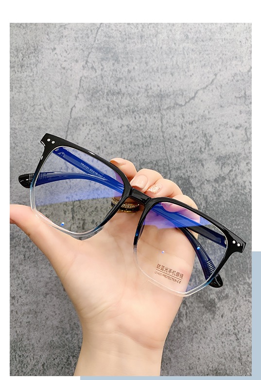 フレームメガネ 通販メガネ フレーム軽量セルフレーム太い定番スクエア型メガネ度なし