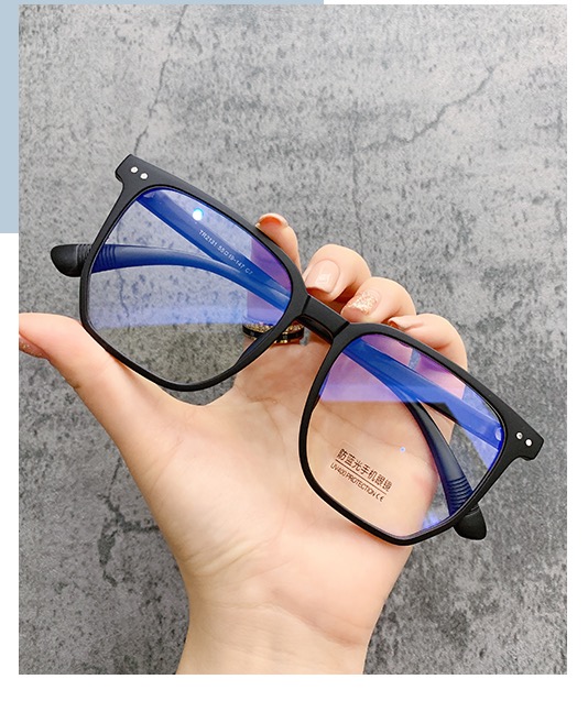 クリア黒縁メガネ フレーム伊達眼鏡メンズ度付きレンズ大きいフレーム