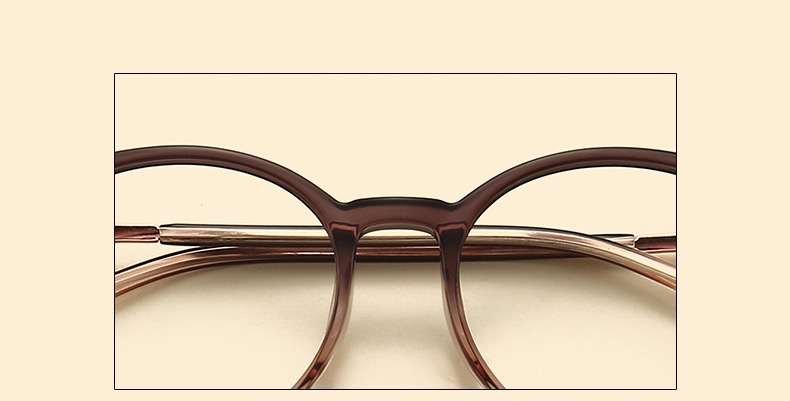 メガネ 安い度付きレンズ大きい顔ラウンド型ブランドセルフレーム清楚系