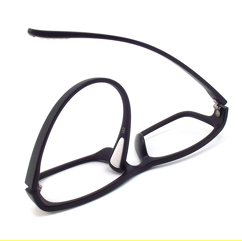 細め超軽量TR90メガネフレーム黒縁おしゃれスポーツ メガネ
