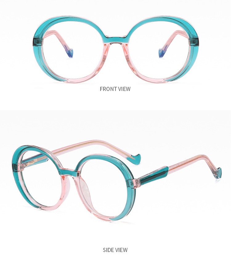 伊達メガネ メンズ 通販欧米個性的バイカラー眼鏡メガネ 安いおしゃれラウンド