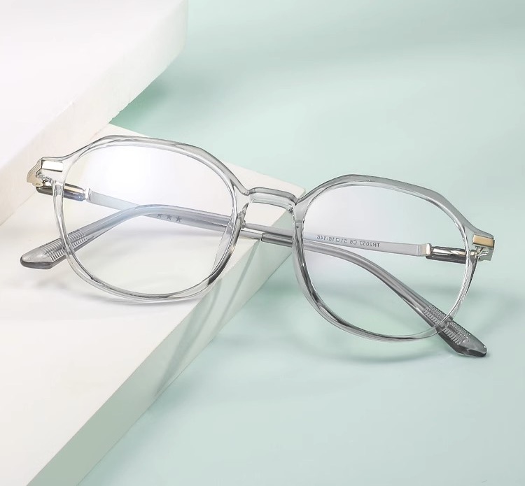 超軽量大きいフレーム伊達メガネ 安い透明メガネ