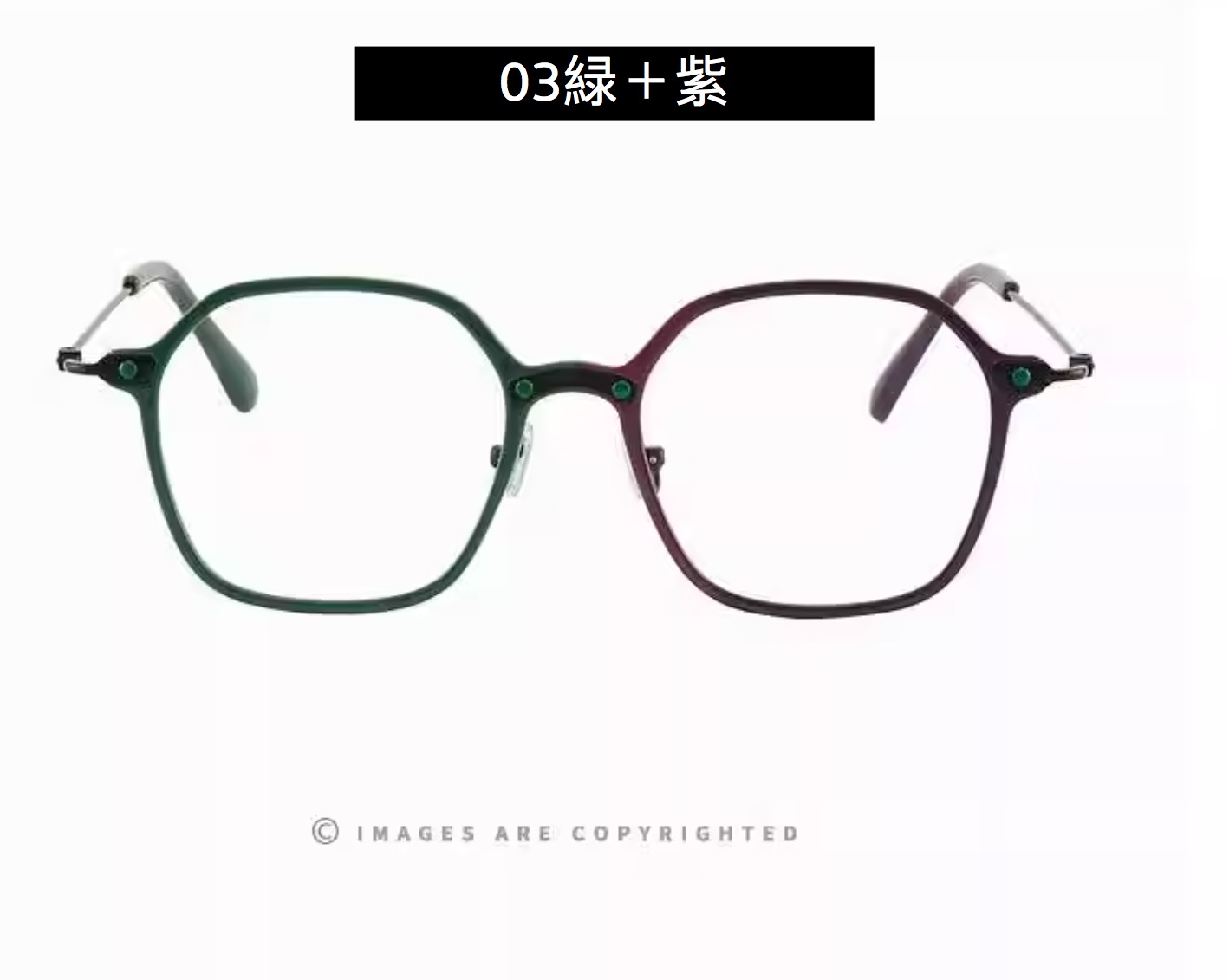 日本個性的伊達メガネ ブランド多角形度なしレンズ可愛いメガネ フレーム カタログ