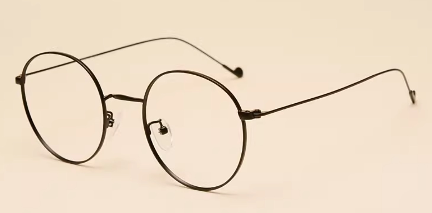 鯖江大きいフレーム眼鏡超軽量メガネおしゃれメタル