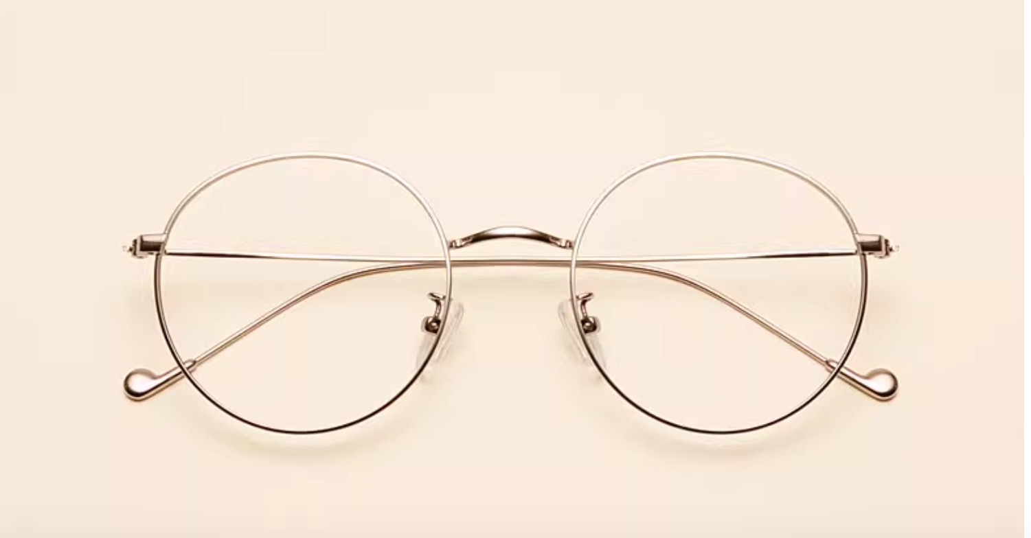 おしゃれメタル細いフレーム韓国メガネ 評価いい