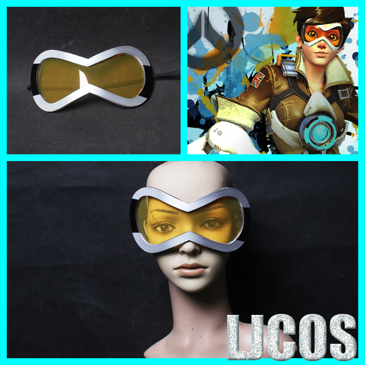 オーバーウォッチ 人気トレーサー (Tracer) / レナ・オクストン (Lena Oxton)キャラクター オレンジ色のゴーグルcosplayコスプレメガネ眼鏡めがね