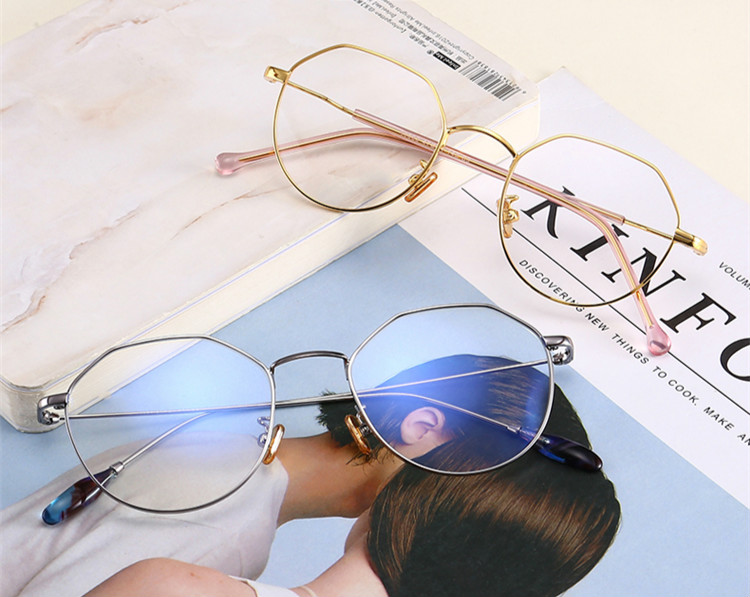 メガネ個性的多角形タイプ眼鏡有名眼鏡ダテメガネフレーム韓国人気