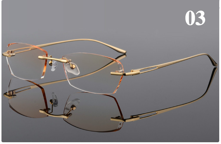 pc メガネ眼鏡リムレス縁なし知性ペア大人普段 使い