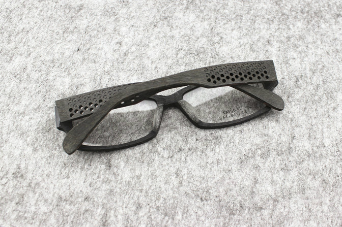 ウッドフレーム逸品プレゼント四角木製眼鏡メガネウッドフレーム