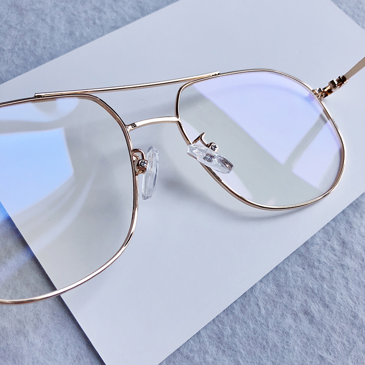 レンズメガネメタル男子眼鏡フルリム個性的金属製韓国ブランド アランミクリ