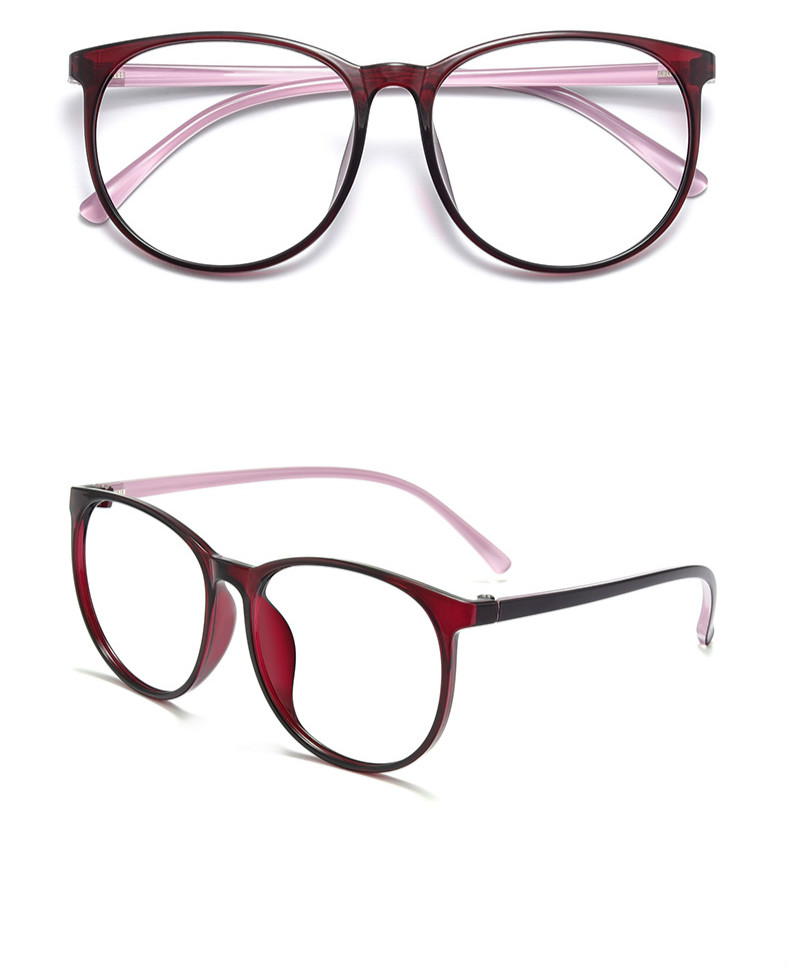 パソコン眼鏡伊達メガネ女性可愛い軽量鯖江TR90セルフレームメガネ