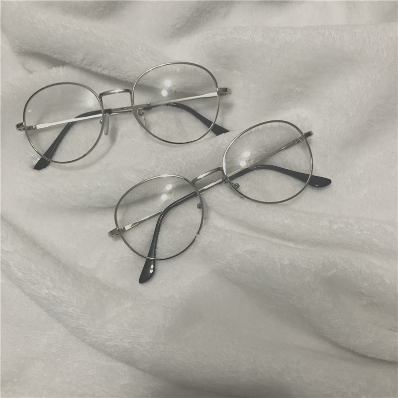 メガネ銀縁メガネ 伊達メガネ通販眼鏡丸いかわいいシルバー色