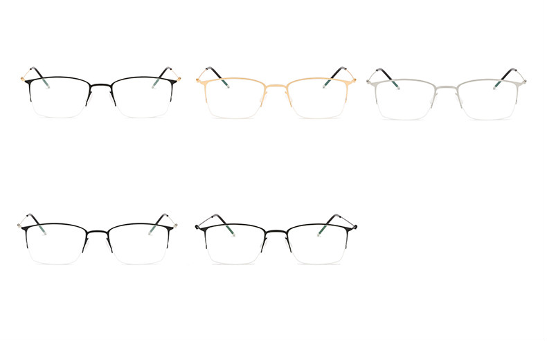 メガネ超軽量メガネ度付きシルバー フレームzoffエレガント度なし男女伊達眼鏡