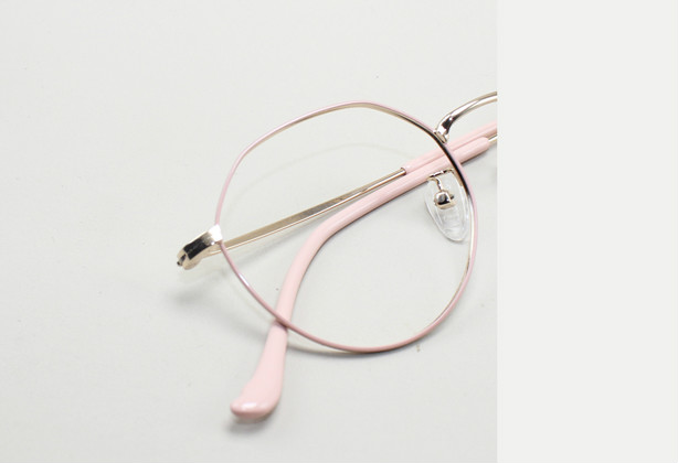 メガネ小顔メタルフレーム眼鏡通販黒縁女性度付きレンズ金属伊達メガネ