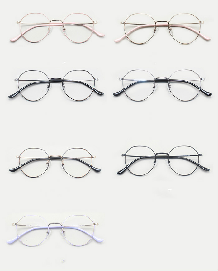 レイバン日本流行りメガネ レンズメガネ小顔メタルフレーム眼鏡