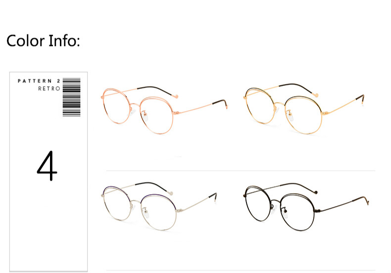 メタルフレーム個性的若者メガネオーバル型ダブルリム眼鏡