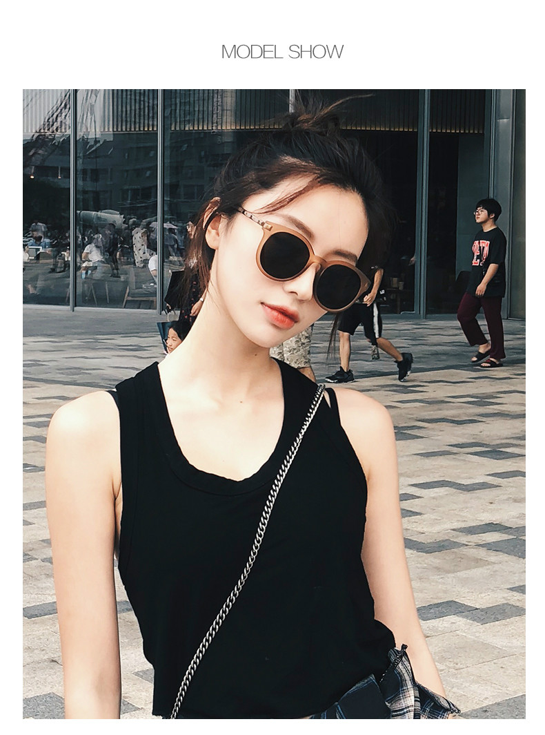 サングラス茶色女性レディース眼鏡茶系メーカーサングラス韓国ファッション
