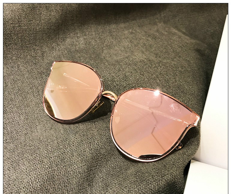 眼鏡ファッションスタイル水銀レンズおしゃれ偏 光女性ピンク色サングラス ブランド